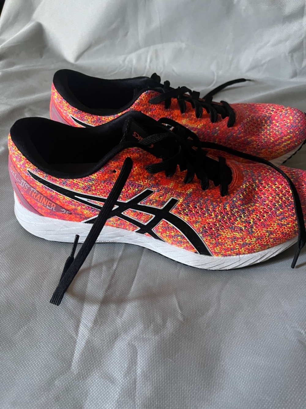 ASICS Women's Pink Multicolor Knit Running Sneakers